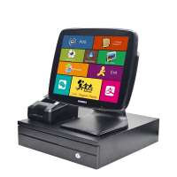 Double screen Whole POS System Use For Retail, Restaurant Small 11.6 Inch Screen with 58mm thermal printer