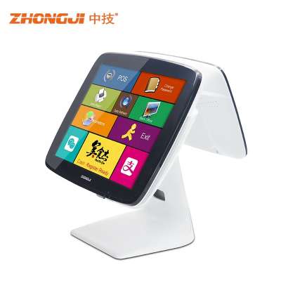 15 inch Capacitive Touch Screen Bezel-free Point of Sale with Built-in Speaker wifi printer